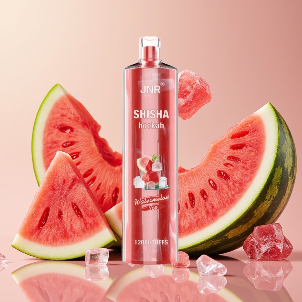 JNR Shisha Hookah 12000 Puffs Vape Desechable Sandía Helada 24ml 750mAh