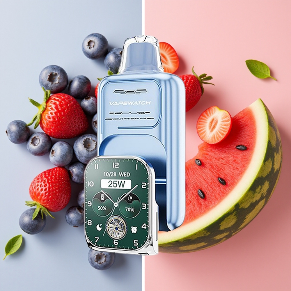 JNR VapeWatch 30000 Puffs Desechable Vape Arándano Sandía 19mL 5% Nicotina