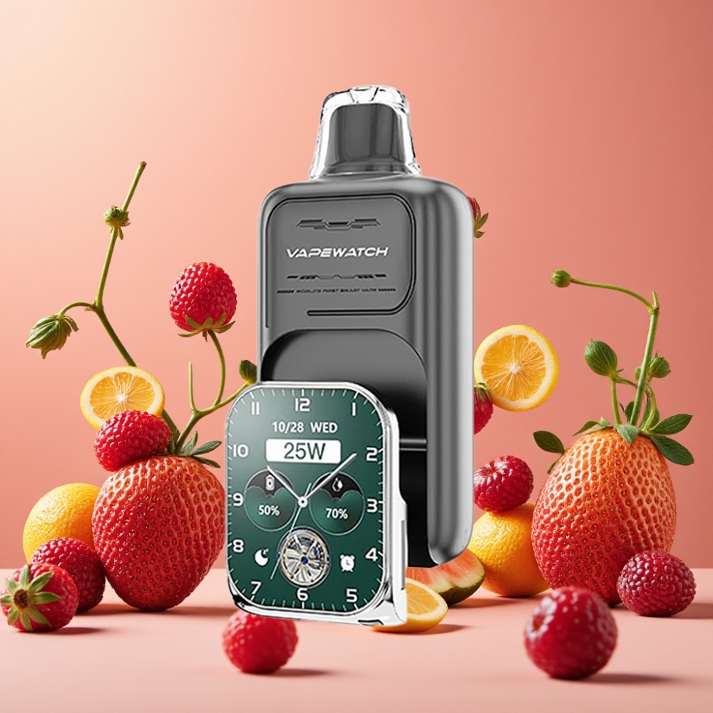 JNR VapeWatch 30000 Puffs Triple Berry Disposable Vape con 19mL y 5% de nicotina