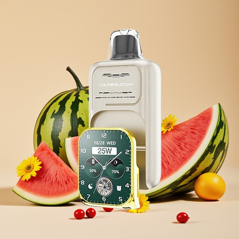 JNR VapeWatch 30000 Puffs Vape Desechable Sandía Helada 19mL 5% Nicotina