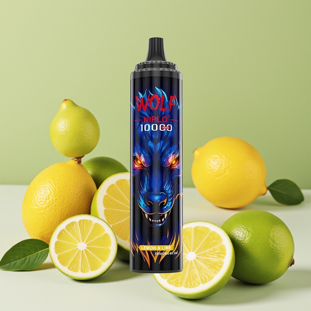 JNR Wolf Niplo 10000 Puffs Vape Desechable Limón & Lima 20ml 5% Nicotina