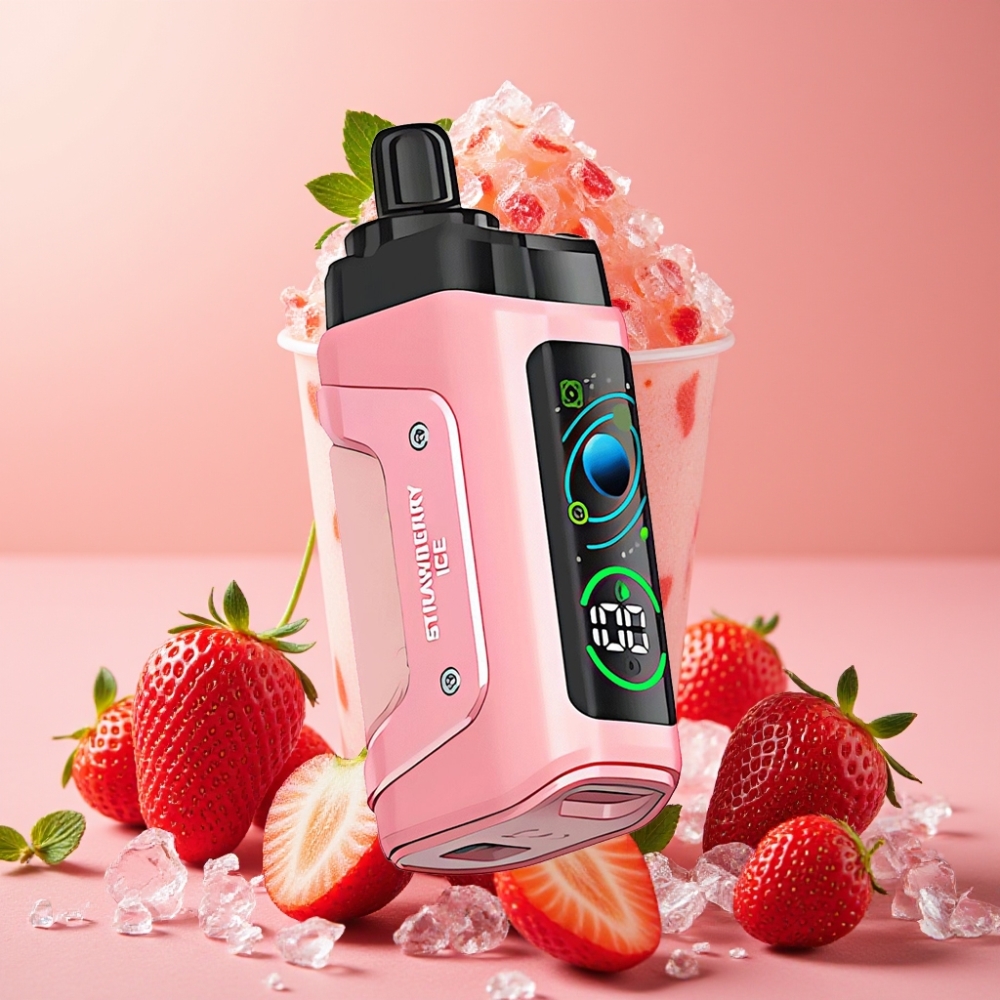 Razz Bar 45000 Puffs Desechable Vape Fresa Helada con Batería 650 mAh