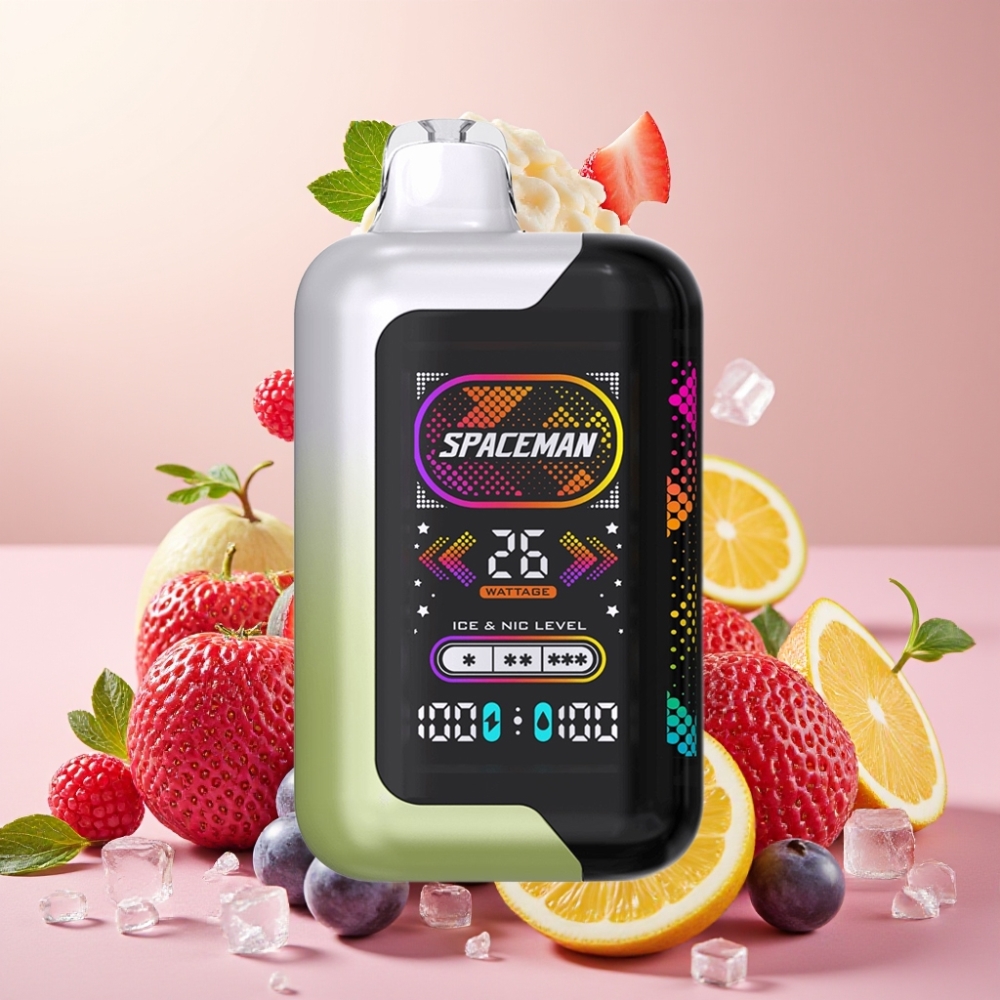 SMOK SPACEMAN SP40000 Desechable Vape Uva Blanca Hielo y SP40000 Cero Nicotina