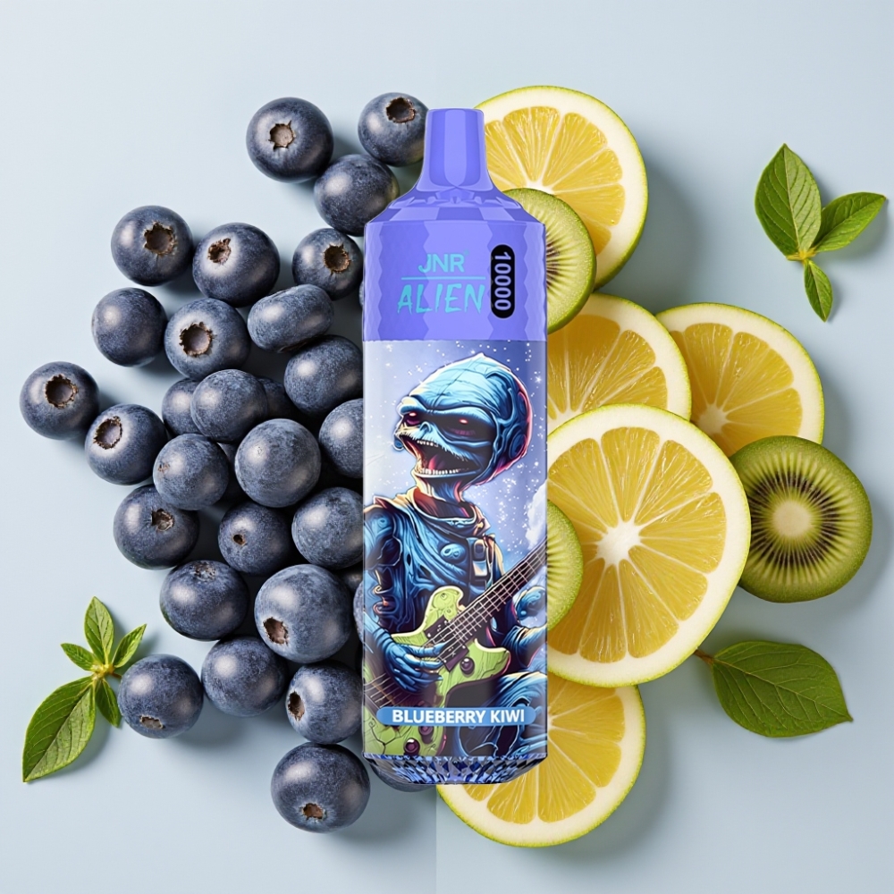 JNR Alien 10000 Puffs Vape Diseño Deportivo con Arándano Kiwi y RGB