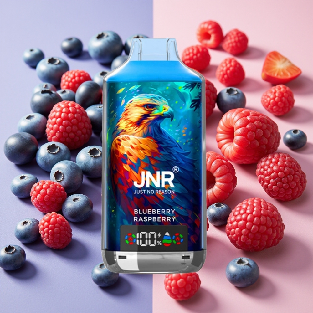 JNR Falcon X 18000 Puffs Vape Desechable Arándano Frambuesa con Pantalla Digital