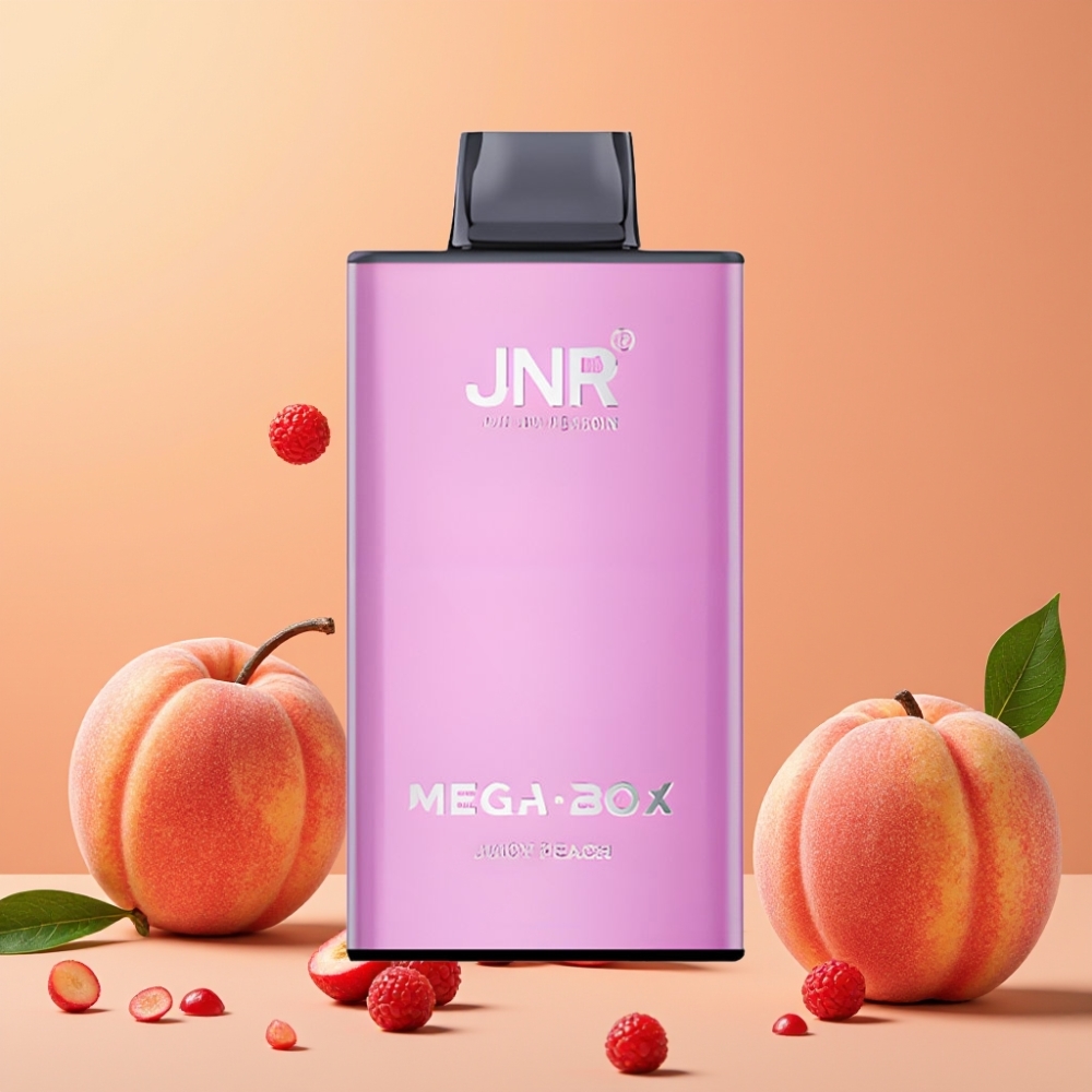 JNR Mega Box 25000 Puffs Desechable Vape Melocotón Jugoso con Carga Tipo-C y Batería 850mAh