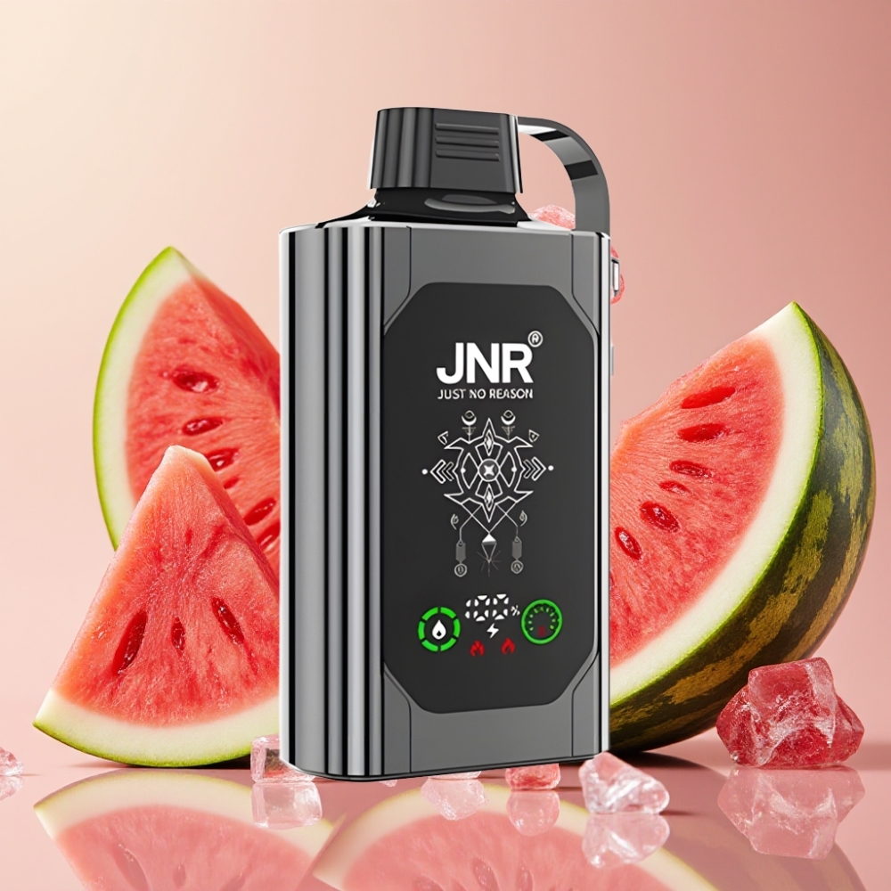 JNR Shisha Hookah Box 20500 Puffs Vape Sandía Helada con Pantalla HD y Carga Tipo-C
