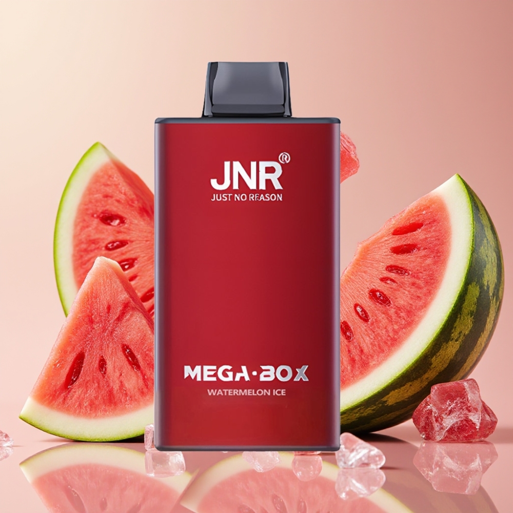 JNR Mega Box 25000 Puffs Desechable Vape Sandía Helada con Carga Rápida Type-C y Batería 850mAh