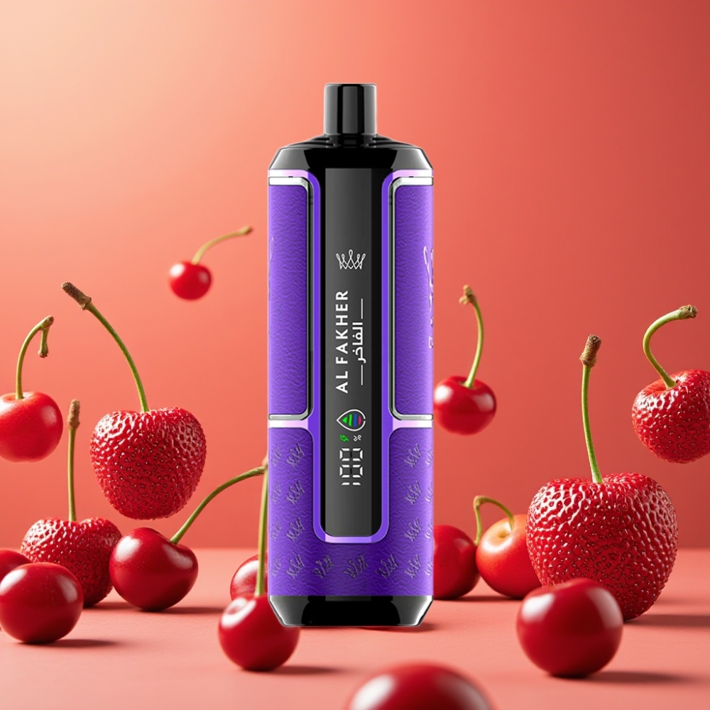 Al Fakher Crown Bar 15K Hypermax Desechable Vape Kit Fiesta Cereza 22ml