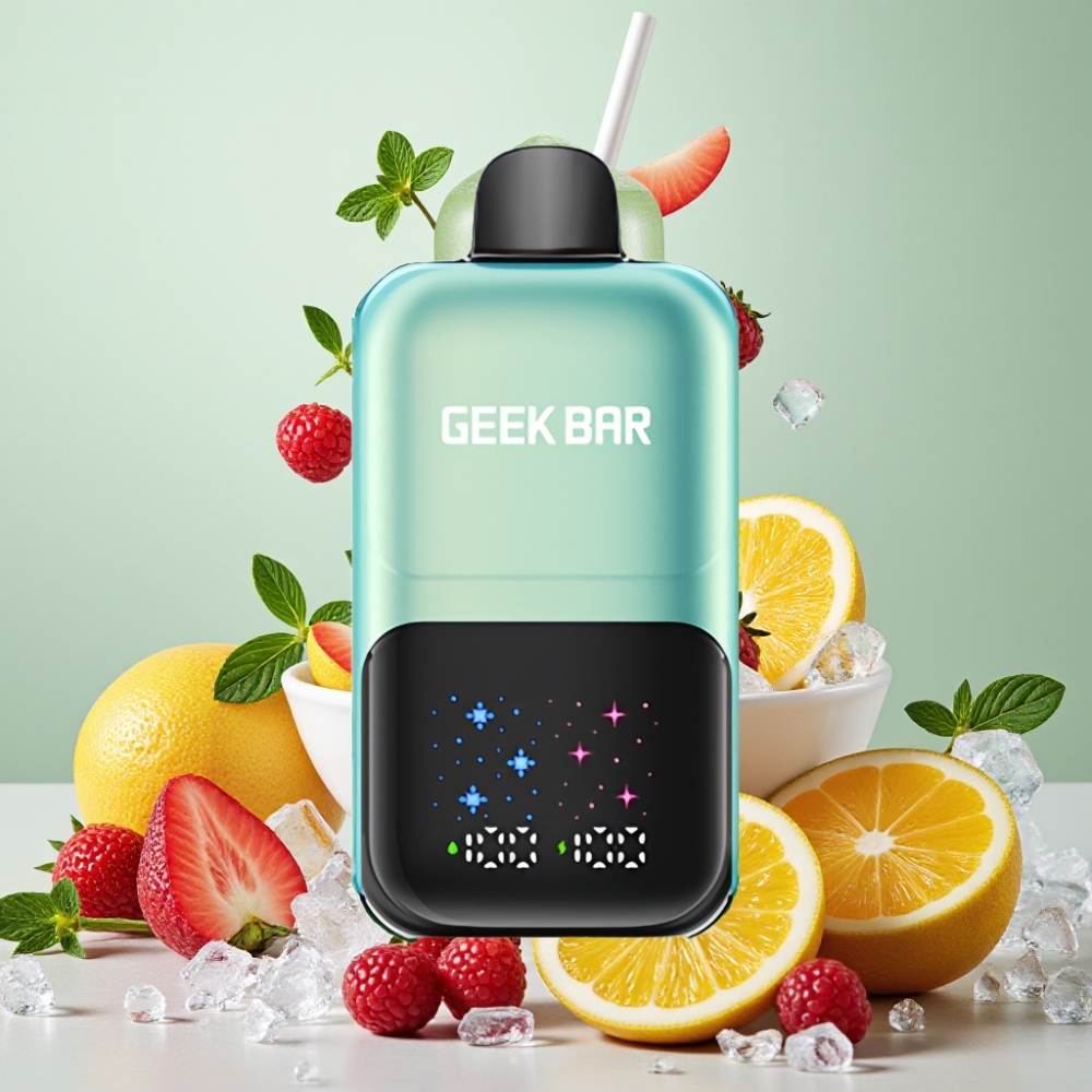 GEEK BAR 2GO 20ml 50000 Puffs Dos Series Vape Desechable Menta Fría con Batería Recargable y Doble Tanque