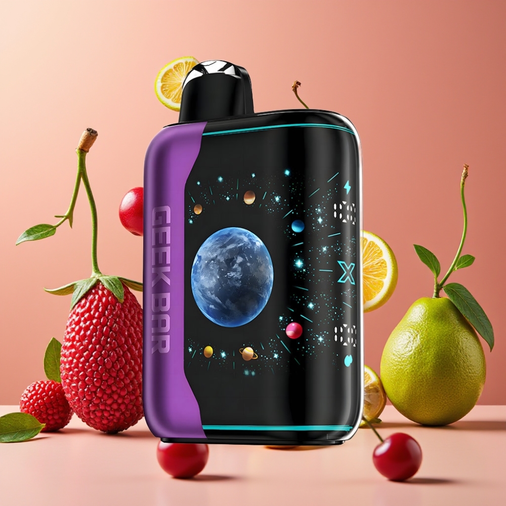 GEEK BAR Platinum Edition 25000 Vape Desechable Baya Cereza Lima con Pantalla 3D y Carga Rápida