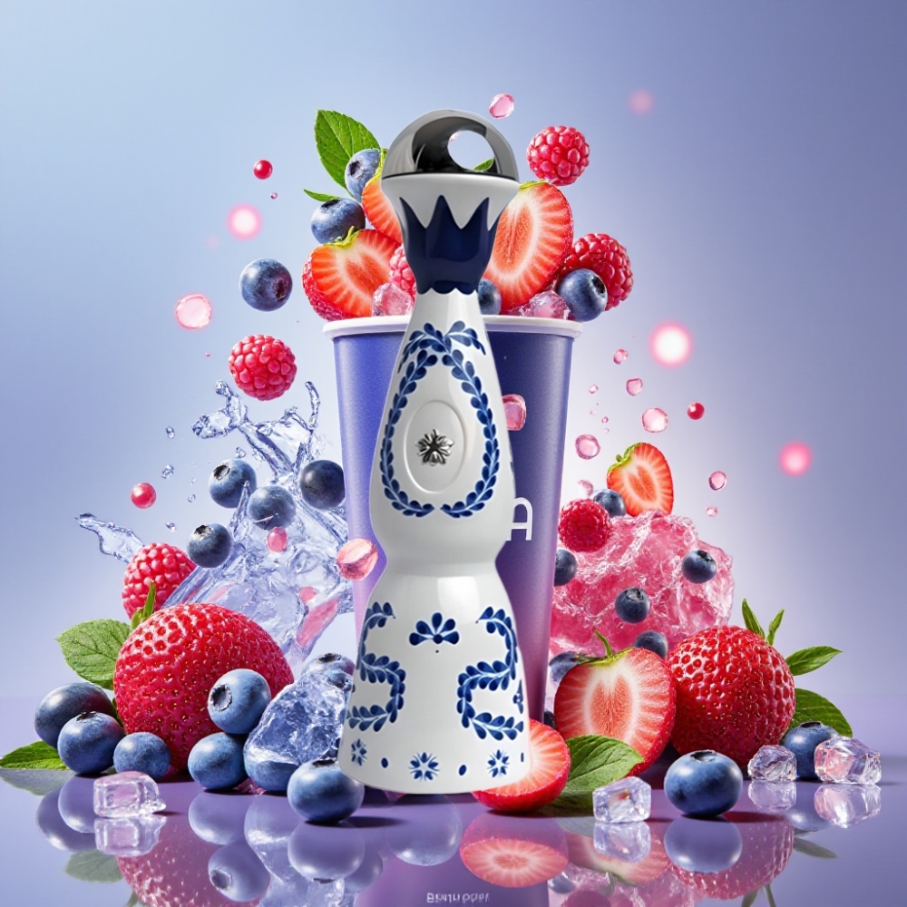 HUMO Azul 15000 Puffs Sabor Arándano Azul Hielo con Batería Recargable 500mAh