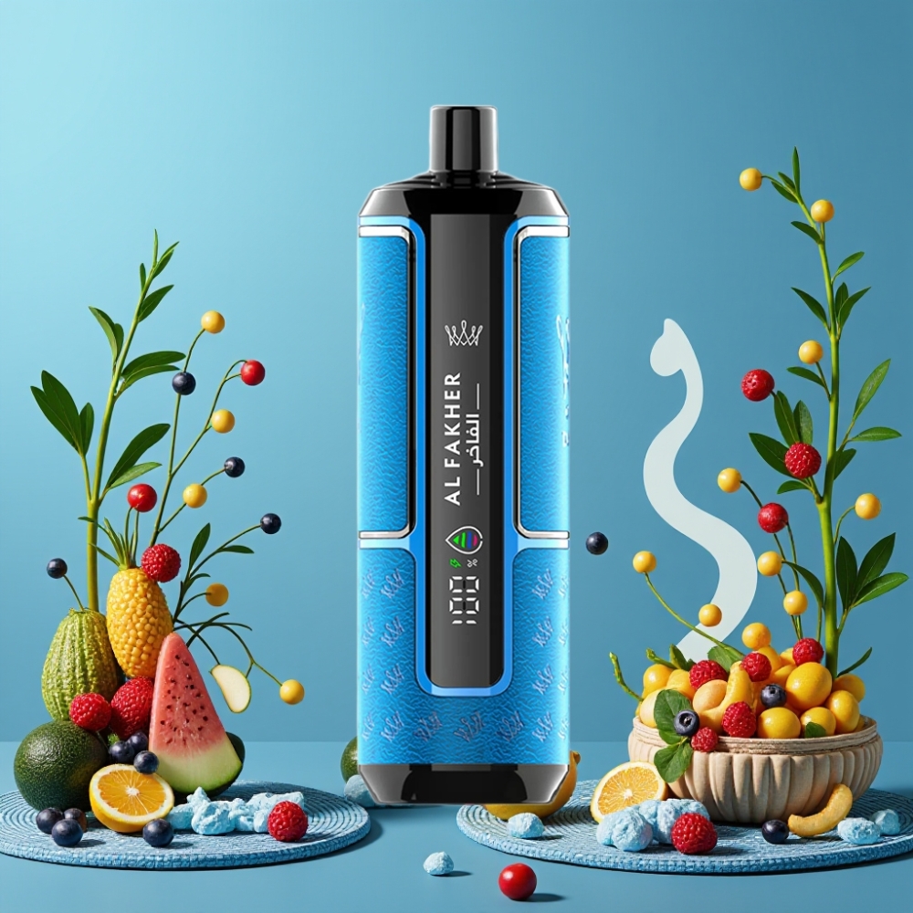 Al Fakher Crown Bar 15K Hypermax Desechable Kit Vape Océano Azul 22ml 15K Puffs