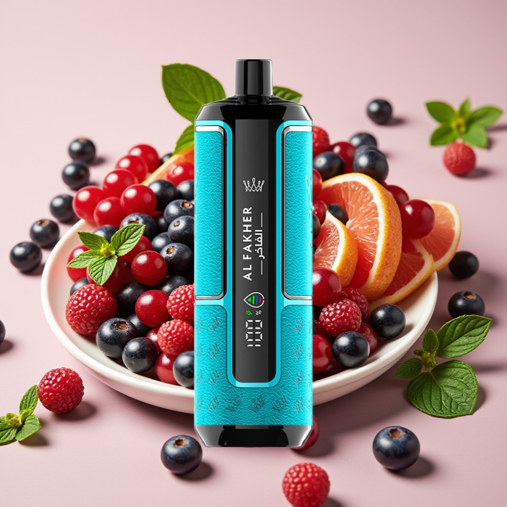 Al Fakher Crown Bar 15K Hypermax Desechable Vape Kit Grosella Negra Menta 22ml 15000 Caladas