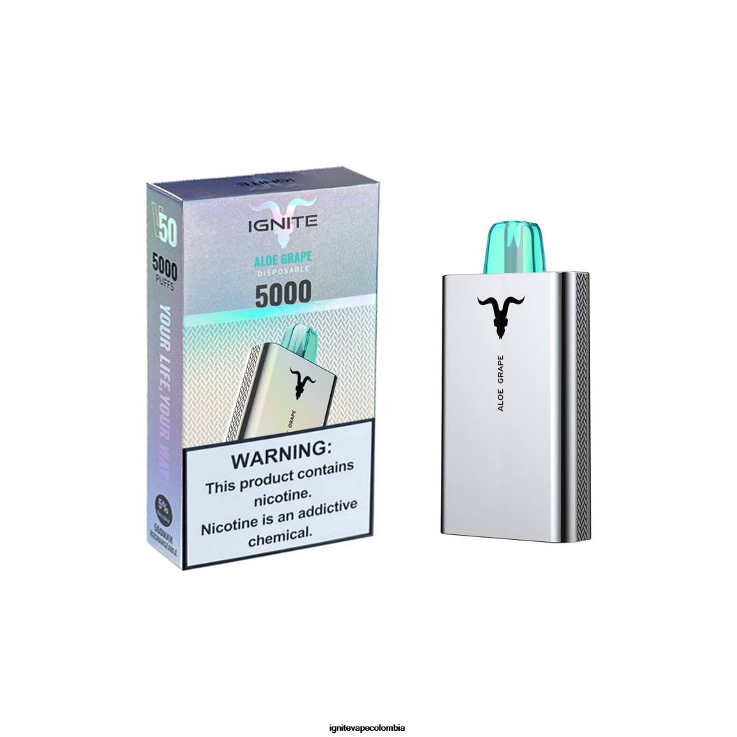 IGNITE V50 pluma vaporizador áloe uva 86JD24 - Vape IGNITE Nicotina